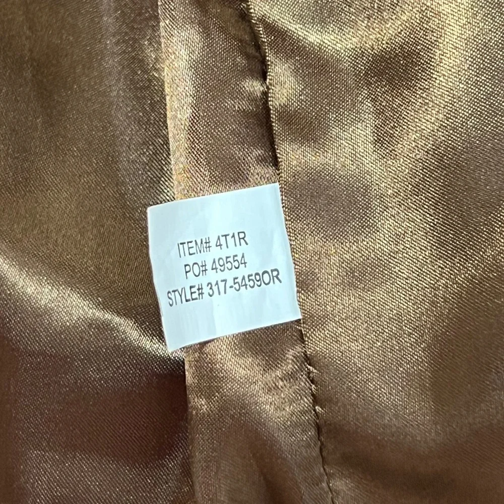 Orvis Suede Leather Sportcoat Blazer Jacket Wooden Buttons Brown Mens Size 20 XL